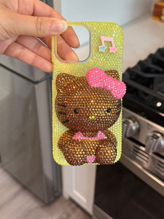 Rhinestone 3D Hello Kitty Phone Case