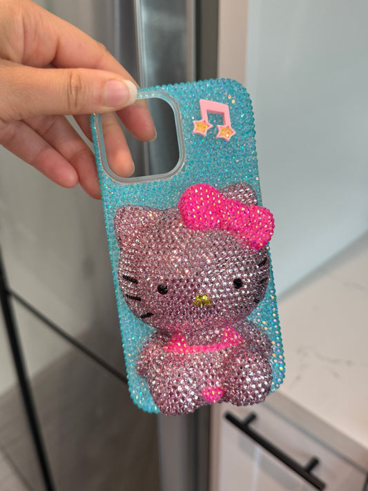 Rhinestone 3D Hello Kitty Phone Case