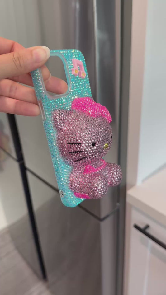 Rhinestone 3D Hello Kitty Phone Case