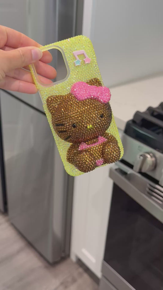 Rhinestone 3D Hello Kitty Phone Case